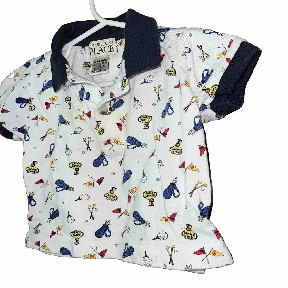 The Children’s Place Golf Print Polo 3-6 Months